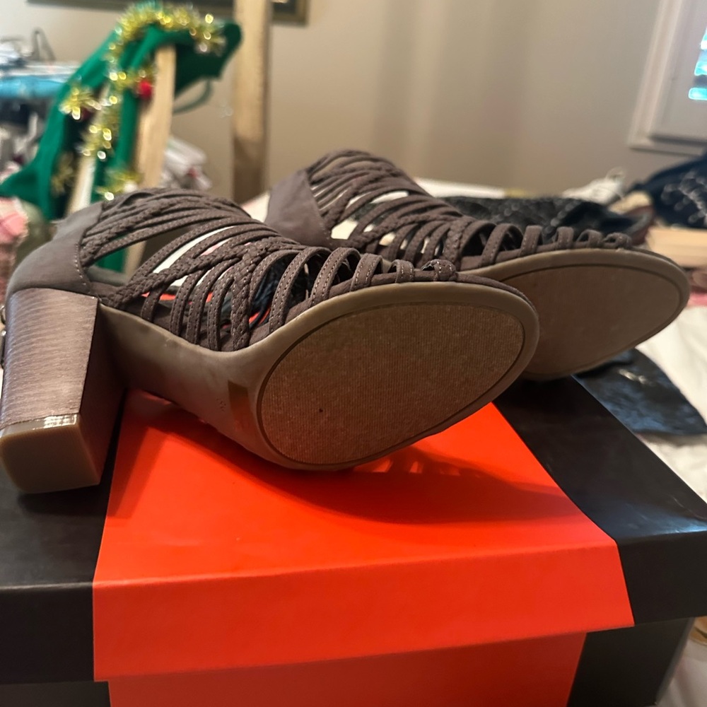 G By Guess Braided Strappy Sandals - Brown - image 3